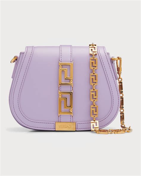 borsa versace greca|greca goddess leather shoulder bag.